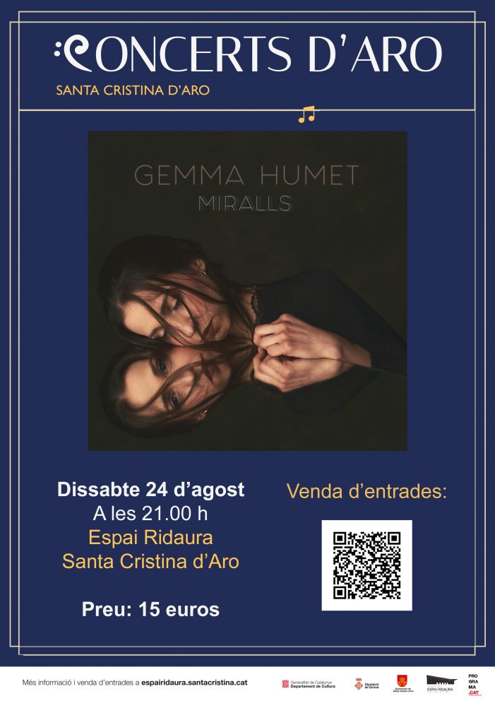 Gemma Humet tanca els Concerts d’Aro a l’Espai Ridaura de Santa Cristina d’Aro